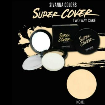 Sivanna แป้งเค้กทูเวย์ แป้งพัฟหน้าเด้ง Super Cover Two Way Cake No.1 Sivanna แป้งเค้กทูเวย์ แป้งพัฟหน้าเด้ง Super Cover Two Way Cake No.1