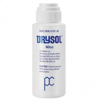 Drysol Antiperspirant น้ำยาระงับเหงื่อสำหรับมือและเท้า 60 cc Drysol Antiperspirant น้ำยาระงับเหงื่อสำหรับมือและเท้า 60 cc