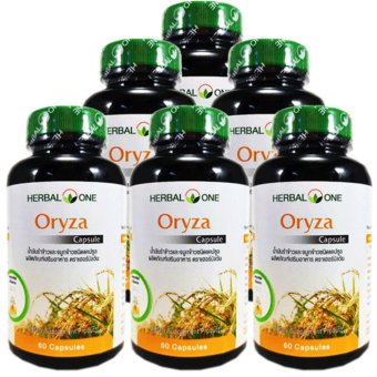 Oryza Herbal One เฮอร์บัลวัน โอไรซา น้ำมันรำข้าวและจมูกข้าว 60 Capsule x 6 Bottle Oryza Herbal One เฮอร์บัลวัน โอไรซา น้ำมันรำข้าวและจมูกข้าว 60 Capsule x 6 Bottle