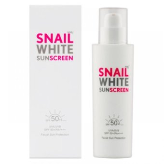 Snail White Sunscreen SPF50 PA++++ 51ml. ครีมกันแดดประสิทธิภาพสูง สูตรบางเบา Snail White Sunscreen SPF50 PA++++ 51ml. ครีมกันแดดประสิทธิภาพสูง สูตรบางเบา