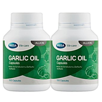 Mega We Care Garlic Oil 100เม็ด(2ขวด) Mega We Care Garlic Oil 100เม็ด(2ขวด)