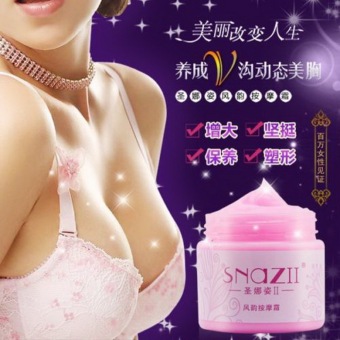 SNAZII ครีมทาหน้าอก นวดนม อกอึ๋ม ดูแลทรวงอก ขยายหน้าอก 40 กรัม SNAZII ครีมทาหน้าอก นวดนม อกอึ๋ม ดูแลทรวงอก ขยายหน้าอก 40 กรัม