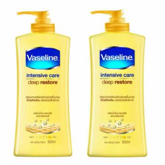 แพคคู่ Vaseline Intensive care deep restore 600 ml.ช่วยฟื้นฟูบำรุงผิวที่แห้งกร้าน แพคคู่ Vaseline Intensive care deep restore 600 ml.ช่วยฟื้นฟูบำรุงผิวที่แห้งกร้าน