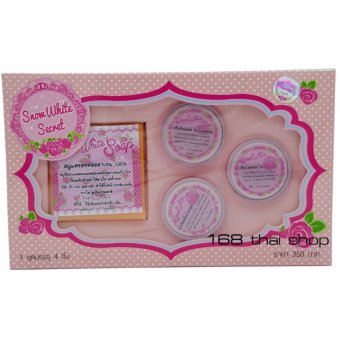 ครีมสโนไวท์ ซีเครท (Snow White Secret) ขนาด 5 กรัม 1 เซต บรรจุ 4 ชิ้น ครีมสโนไวท์ ซีเครท (Snow White Secret) ขนาด 5 กรัม 1 เซต บรรจุ 4 ชิ้น