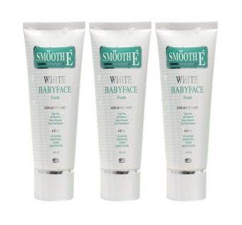 SMOOTH E White Babyface Foam 4 in 1 (6 OZ.) 180 กรัม (3หลอด) SMOOTH E White Babyface Foam 4 in 1 (6 OZ.) 180 กรัม (3หลอด)