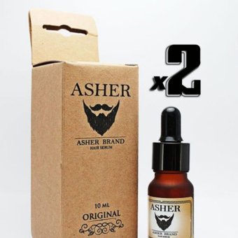 Asher Hair Serum Original 2 ขวด น้ำยาเซรั่มปลูกหนวด คิ้ว ขนตา เครา จอน เส้นผม สูตรออริจินอล Asher Hair Serum Original 2 ขวด น้ำยาเซรั่มปลูกหนวด คิ้ว ขนตา เครา จอน เส้นผม สูตรออริจินอล