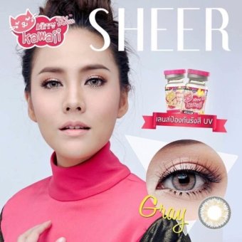 คอนแทคเลนส์ตาฝรั่ง รุ่น Mini Sheer Gray ลายฮิต (สีเทา) ค่าสายตา 0.00 พร้อมตลับใส่ คอนแทคเลนส์ตาฝรั่ง รุ่น Mini Sheer Gray ลายฮิต (สีเทา) ค่าสายตา 0.00 พร้อมตลับใส่