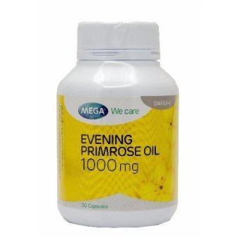 Mega Evening Primrose Oil อีฟนิ่งพริมโรส บำรุงผิวให้ชุ่มชื้น 30 แคปซูล (Yellow) Mega Evening Primrose Oil อีฟนิ่งพริมโรส บำรุงผิวให้ชุ่มชื้น 30 แคปซูล (Yellow)