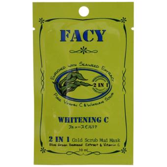 facy เฟซี่โคลนเย็นพอกหน้าสาหร่ายทะเลไวท์เทนนิ่งซี่แพค 10 ซอง facy เฟซี่โคลนเย็นพอกหน้าสาหร่ายทะเลไวท์เทนนิ่งซี่แพค 10 ซอง