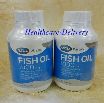 Mega We Care Fish Oil 1000mg 100เม็ด(2ขวด แถม กระเป๋าพกพา) Mega We Care Fish Oil 1000mg 100เม็ด(2ขวด แถม กระเป๋าพกพา)
