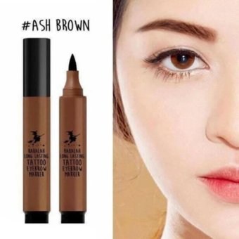 Babalah Long Lasting Tatto Eyebrow Marker บาบาร่า ปากกาเมจิกเขียนคิ้ว สวยเป๊ะ ติดทนนาน ดูเป็นธรรมชาติ สีน้ำตาลเข้ม Ash Brown (1 ชิ้น) Babalah Long Lasting Tatto Eyebrow Marker บาบาร่า ปากกาเมจิกเขียนคิ้ว สวยเป๊ะ ติดทนนาน ดูเป็นธรรมชาติ สีน้ำตาลเข้ม Ash Brown (1 ชิ้น)