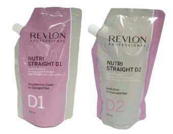 Revlon Nutri Straight D1 น้ำยายืดผมพร้อมน้ำยาโกรกผมชนิดไร้แอมโมเนียสูตรสำหรับผมอ่อนแอ Revlon Nutri Straight D1 น้ำยายืดผมพร้อมน้ำยาโกรกผมชนิดไร้แอมโมเนียสูตรสำหรับผมอ่อนแอ