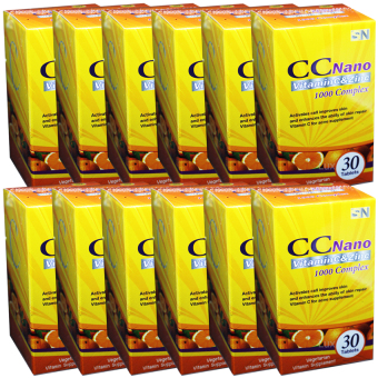 CC Nano Vitamin & Zinc 1000 Complex ซี ซี นาโนวิตามินซี + ซิงค์ ผิวสวย ขาวใส อมชมพู บรรจุ 30 เม็ด (12 กล่อง) CC Nano Vitamin & Zinc 1000 Complex ซี ซี นาโนวิตามินซี + ซิงค์ ผิวสวย ขาวใส อมชมพู บรรจุ 30 เม็ด (12 กล่อง)