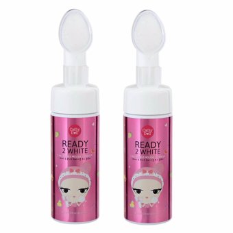 Cathy doll Ready 2 white Mousse cleanser2in1มูสล้างหน้าพร้อมแปรง 120ml.(แพ็คคู่) Cathy doll Ready 2 white Mousse cleanser2in1มูสล้างหน้าพร้อมแปรง 120ml.(แพ็คคู่)