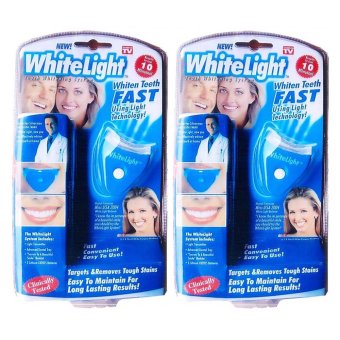 Paragon อุปกรณ์เลเซอร์ฟอกสีฟันขาว (2 ชุด) สำหรับทำเองที่บ้านใน 10 นาที WhiteLight Tooth Whitening System Paragon อุปกรณ์เลเซอร์ฟอกสีฟันขาว (2 ชุด) สำหรับทำเองที่บ้านใน 10 นาที WhiteLight Tooth Whitening System