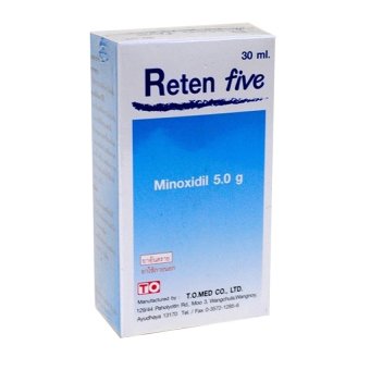 Reten Five Minoxidil Topical Solution 5% 30 ml. ผมยาวไว ผมไม่ร่วง เห้นผลฉับไว x 1 กล่อง Reten Five Minoxidil Topical Solution 5% 30 ml. ผมยาวไว ผมไม่ร่วง เห้นผลฉับไว x 1 กล่อง