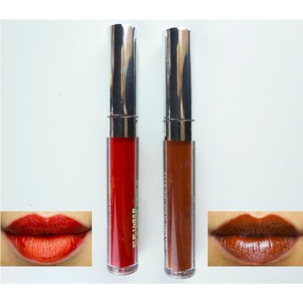 AKI Matte Liquid Lipstick ลิปสติกเนื้อแมท แพ็ค 2 แท่ง 2 สี เม็ดสีชัด ทาง่าย ไม่ตกร่อง # 10 AKI Matte Liquid Lipstick ลิปสติกเนื้อแมท แพ็ค 2 แท่ง 2 สี เม็ดสีชัด ทาง่าย ไม่ตกร่อง # 10