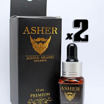 Asher Hair Serum Premium 2 ขวด น้ำยาเซรั่มปลูกหนวด คิ้ว ขนตา เครา จอน เส้นผม สูตรพรีเมี่ยม Asher Hair Serum Premium 2 ขวด น้ำยาเซรั่มปลูกหนวด คิ้ว ขนตา เครา จอน เส้นผม สูตรพรีเมี่ยม