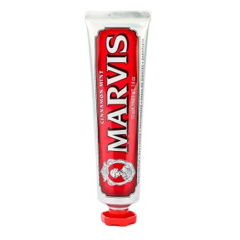 Marvis Toothpaste สูตร Cinnamon Mint ยาสีฟันมาวิส รอยยิ้มสดใส กลิ่นมิ้นท์ให้ลมหายใจหอมสดชื่นยาวนาน 75ml. (1 หลอด) Marvis Toothpaste สูตร Cinnamon Mint ยาสีฟันมาวิส รอยยิ้มสดใส กลิ่นมิ้นท์ให้ลมหายใจหอมสดชื่นยาวนาน 75ml. (1 หลอด)