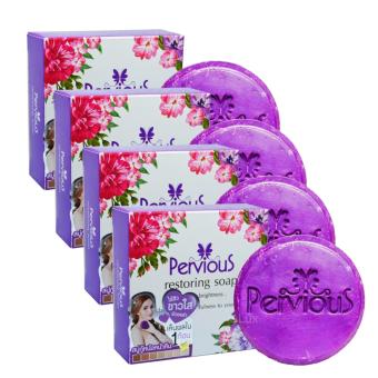 Pervious Restoring Soap เพอร์เวียส สบู่กู้หนังหน้าคืน ไร้สิว ขาวใส100gX5 Pervious Restoring Soap เพอร์เวียส สบู่กู้หนังหน้าคืน ไร้สิว ขาวใส100gX5