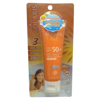 Provamed Solaris Face SPF50+ ผลิตภัณฑ์ปกป้องผิวหน้าจากแสงแดดและความร้อน 50ml. (1 หลอด) Provamed Solaris Face SPF50+ ผลิตภัณฑ์ปกป้องผิวหน้าจากแสงแดดและความร้อน 50ml. (1 หลอด)