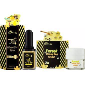 B'Secret Queen Bee Drop บีซีเคร็ท น้ำหยดนางพญา บูสเตอร์เข้มข้น ขนาด 30ml. + B'Secret Forest Honey Bee Cream ครีมน้ำผึ้งป่า บรรจุ 15 กรัม B'Secret Queen Bee Drop บีซีเคร็ท น้ำหยดนางพญา บูสเตอร์เข้มข้น ขนาด 30ml. + B'Secret Forest Honey Bee Cream ครีมน้ำผึ้งป่า บรรจุ 15 กรัม