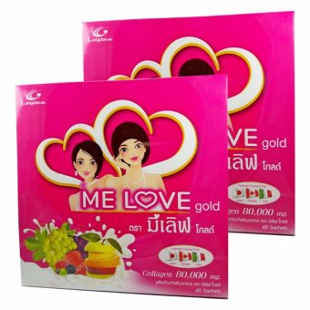 Me love Gold มีเลิฟ โกลด์ คอลลาเจน 80000 mg 2 กล่อง (40 ซอง/กล่อง) Me love Gold มีเลิฟ โกลด์ คอลลาเจน 80000 mg 2 กล่อง (40 ซอง/กล่อง)