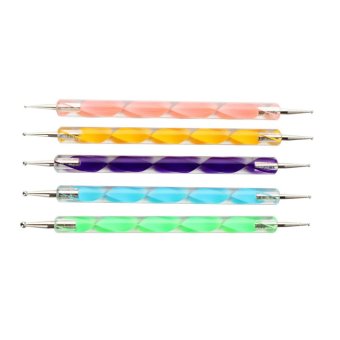 โอ 5ชิ้น 1 ชุด 2 เครื่องมือทางคอก Marbleizing แต่งแต้มลวดลายลงสีเล็บมือจุด โอ 5ชิ้น 1 ชุด 2 เครื่องมือทางคอก Marbleizing แต่งแต้มลวดลายลงสีเล็บมือจุด