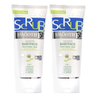 Smooth-E White Baby Face Scrub 120 กรัม (2 หลอด) Smooth-E White Baby Face Scrub 120 กรัม (2 หลอด)