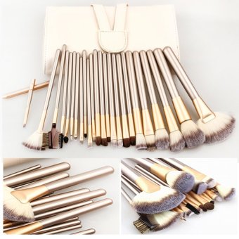 ชุดแปรงแต่งหน้าแบบมืออาชีพ 24 ชิ้น พร้อมกระเป๋า Makeup Brush Sets Professional Collection 24 pcs With Bag (Golden Blonde) ชุดแปรงแต่งหน้าแบบมืออาชีพ 24 ชิ้น พร้อมกระเป๋า Makeup Brush Sets Professional Collection 24 pcs With Bag (Golden Blonde)