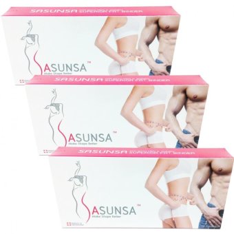 SASUNSA ซาซันซ่า ผลิตภัณฑ์ลดน้ำหนัก สำหรับ 42 วัน (14 ซอง x 3 กล่อง) SASUNSA ซาซันซ่า ผลิตภัณฑ์ลดน้ำหนัก สำหรับ 42 วัน (14 ซอง x 3 กล่อง)
