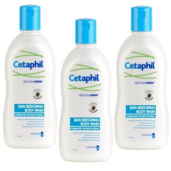 Cetaphil Restoraderm Skin Restoring Body Wash 295ml สำหรับผู้มีผิวแห้ง-คัน x 3 ขวด Cetaphil Restoraderm Skin Restoring Body Wash 295ml สำหรับผู้มีผิวแห้ง-คัน x 3 ขวด