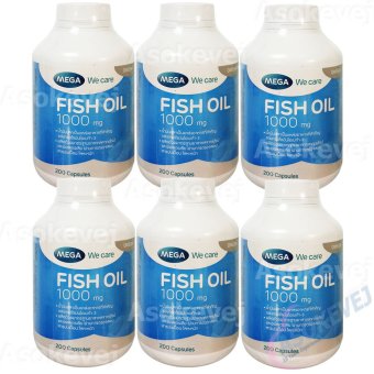Mega We Care Fish Oil 1000mg 200เม็ด (6ขวด) Mega We Care Fish Oil 1000mg 200เม็ด (6ขวด)