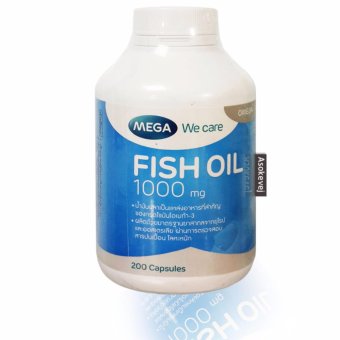 Mega We Care Fish Oil 1000mg 200เม็ด (1ขวด) Mega We Care Fish Oil 1000mg 200เม็ด (1ขวด)