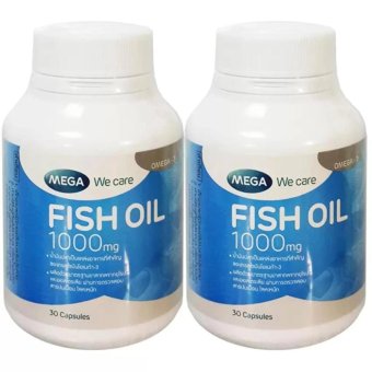 Mega We Care Fish Oil 1000mg 100เม็ด(2ขวด)น้ำมันปลา1000มก. Mega We Care Fish Oil 1000mg 100เม็ด(2ขวด)น้ำมันปลา1000มก.