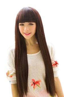 Sanwood ผู้หญิงผมยาวตรงวิกผมคอสเพลย์สามด้วย Sanwood ผู้หญิงผมยาวตรงวิกผมคอสเพลย์สามด้วย