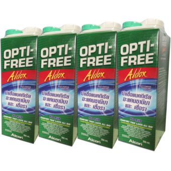 Alcon Opti Free Aldox ออฟติ-ออลด็อซ น้ำยาล้างคอนแทคเลนส์ พร้อมตลับใส่คอนแทคเลนส์ ขนาด 355 ml./กล่อง (4กล่อง) Alcon Opti Free Aldox ออฟติ-ออลด็อซ น้ำยาล้างคอนแทคเลนส์ พร้อมตลับใส่คอนแทคเลนส์ ขนาด 355 ml./กล่อง (4กล่อง)