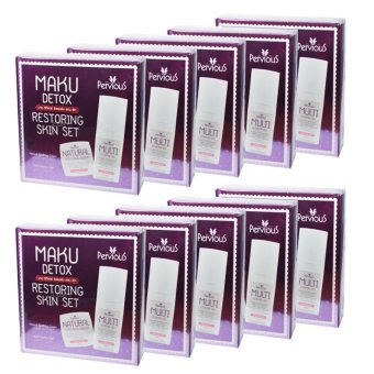 Pervious Maku Detox Restoring Skin Set ชุดครีมเพอร์เวียส มากุ ดีท๊อกซ์ เซ็ทกู้หนังหน้า ปรับสภาพผิวหน้าให้เนียนใส (10 เซ็ท) Pervious Maku Detox Restoring Skin Set ชุดครีมเพอร์เวียส มากุ ดีท๊อกซ์ เซ็ทกู้หนังหน้า ปรับสภาพผิวหน้าให้เนียนใส (10 เซ็ท)