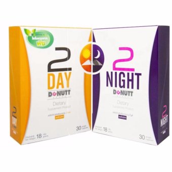 Donutt 2 Day & 2 Night แพคคู่ ลดน้ำหนัก สูตรเร่งเผาผลาญมากถึง 2 เท่า by Donutt Brand บรรจุ 30 แคปซูล (2 อย่างละ) Donutt 2 Day & 2 Night แพคคู่ ลดน้ำหนัก สูตรเร่งเผาผลาญมากถึง 2 เท่า by Donutt Brand บรรจุ 30 แคปซูล (2 อย่างละ)