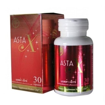 Asta X ผลิตภัณฑ์เสริมอาหารบำรุงร่างกายจาก สาหร่ายแดง 30 แคปซูล Asta X ผลิตภัณฑ์เสริมอาหารบำรุงร่างกายจาก สาหร่ายแดง 30 แคปซูล