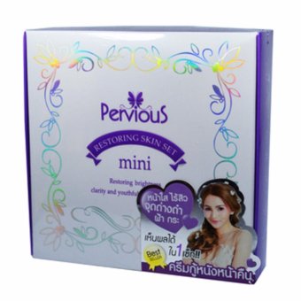 Pervious Restoring Skin Set mini เพอร์เวียส เซ็ทครีมกู้หนังหน้า หน้าใส ไร้สิว และจุดด่างดำ ชุดมินิ (1 ชุด) Pervious Restoring Skin Set mini เพอร์เวียส เซ็ทครีมกู้หนังหน้า หน้าใส ไร้สิว และจุดด่างดำ ชุดมินิ (1 ชุด)