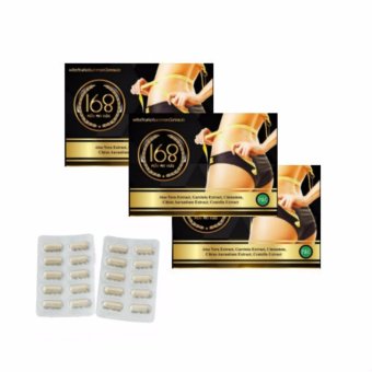 168 อาหารเสริมควบคุมน้ำหนัก 3กล่อง (30 แคปซูล) แถม 168Detox 40 เม็ 168 อาหารเสริมควบคุมน้ำหนัก 3กล่อง (30 แคปซูล) แถม 168Detox 40 เม็