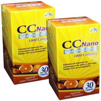 CC Nano Vitamin & Zinc 1000 Complex ซี ซี นาโนวิตามินซี + ซิงค์ ผิวสวย ขาวใส อมชมพู บรรจุ 30 เม็ด (2 กล่อง) CC Nano Vitamin & Zinc 1000 Complex ซี ซี นาโนวิตามินซี + ซิงค์ ผิวสวย ขาวใส อมชมพู บรรจุ 30 เม็ด (2 กล่อง)