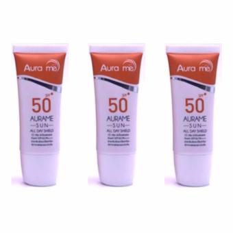 ครีมกันแดด Aura me AURAME SPF50 PA+++ สูตรกันน้ำ จำนวน 3 หลอด ครีมกันแดด Aura me AURAME SPF50 PA+++ สูตรกันน้ำ จำนวน 3 หลอด