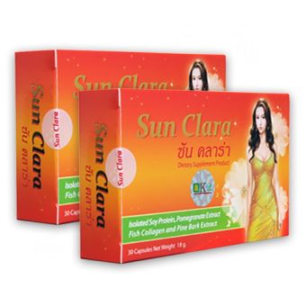 Sun Clara กล่องสีส้ม (30 แคปซูล x 2 กล่อง) Sun Clara กล่องสีส้ม (30 แคปซูล x 2 กล่อง)