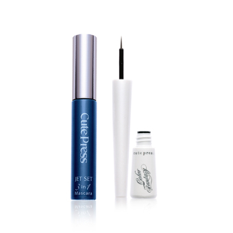 cute press JET SET MASCARA มาสคาร่า เจ็ท เซ็ท 3 อิน 1คู่ ดอลลี่ อาย ลิควิด อายไลเนอร์ cute press JET SET MASCARA มาสคาร่า เจ็ท เซ็ท 3 อิน 1คู่ ดอลลี่ อาย ลิควิด อายไลเนอร์