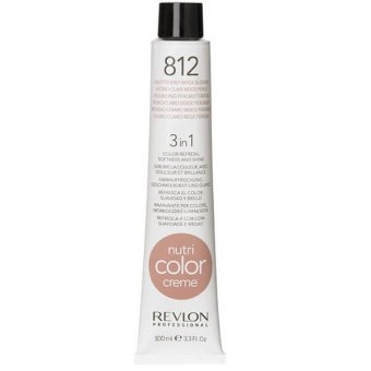 Revlon Nutri color crème ครีมเคลือบและบำรุงเส้นผม เบอร์ 812 สีบลอนด์หม่นประกายม่วง Revlon Nutri color crème ครีมเคลือบและบำรุงเส้นผม เบอร์ 812 สีบลอนด์หม่นประกายม่วง