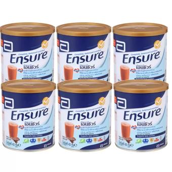 Ensure Chocolate เอ็นชัวร์ กลิ่นช็อคโกแลต 400 กรัม (6 กระป๋อง) Ensure Chocolate เอ็นชัวร์ กลิ่นช็อคโกแลต 400 กรัม (6 กระป๋อง)
