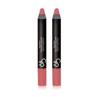 GOLDEN ROSE Matte Lipstick Crayon 3.5g #13 ลิปสติกเนื้อแมตต์ในรูปแบบดินสอ พิกเม้นต์แน่นปิดสีปากแนบสนิท ( 2 ชิ้น ) GOLDEN ROSE Matte Lipstick Crayon 3.5g #13 ลิปสติกเนื้อแมตต์ในรูปแบบดินสอ พิกเม้นต์แน่นปิดสีปากแนบสนิท ( 2 ชิ้น )