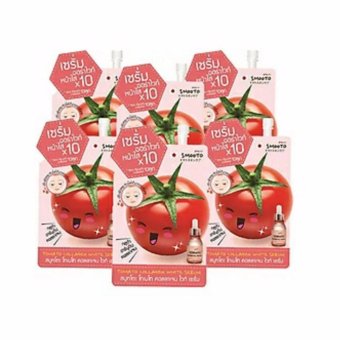 Smooto สมูทโตะ เซรั่มมะเขือเทศ ไวท์ออร่า X10 แพค 6 ซอง Smooto สมูทโตะ เซรั่มมะเขือเทศ ไวท์ออร่า X10 แพค 6 ซอง